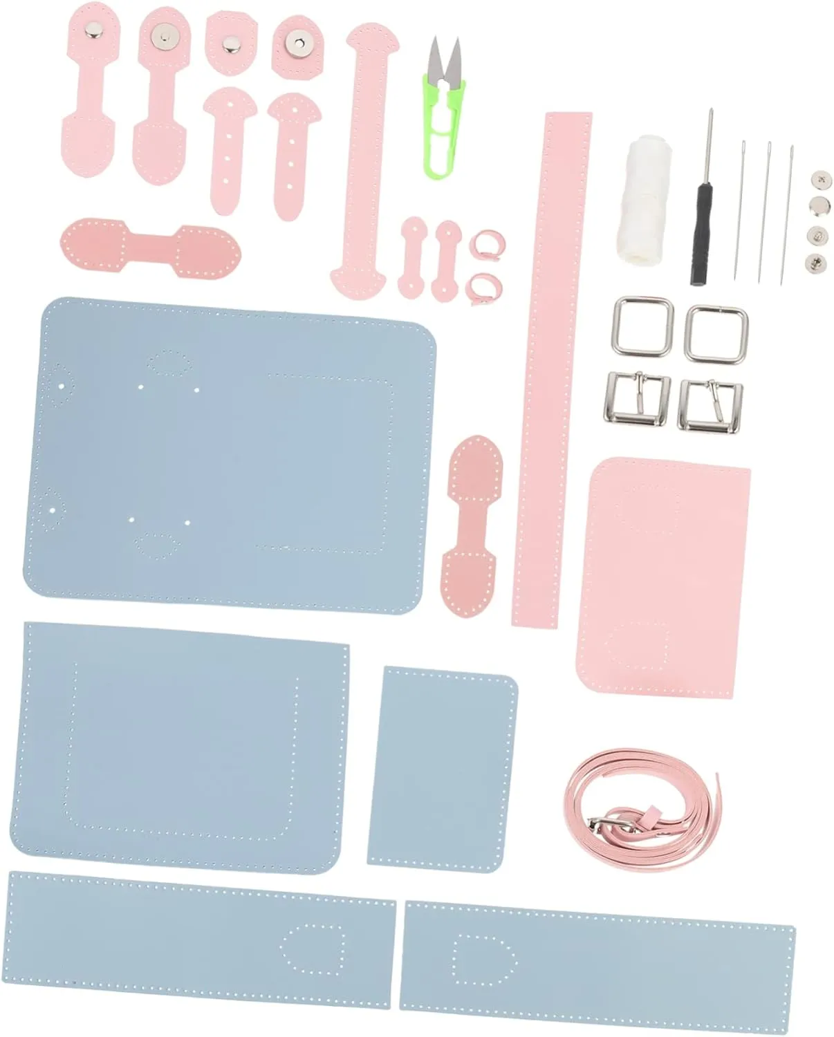 Uonlytech 1 Set DIY Craft Tool Making Kit for Shoulder Bag Accessories Unique Knitting Bag Sewing Material Present for Friends and Family