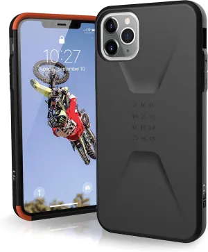 URBAN ARMOR GEAR UAG Designed for iPhone 11 Pro Max [6.5-inch Screen] Civilian Feather-Light Rugged [Black] Military Drop Tested iPhone Case