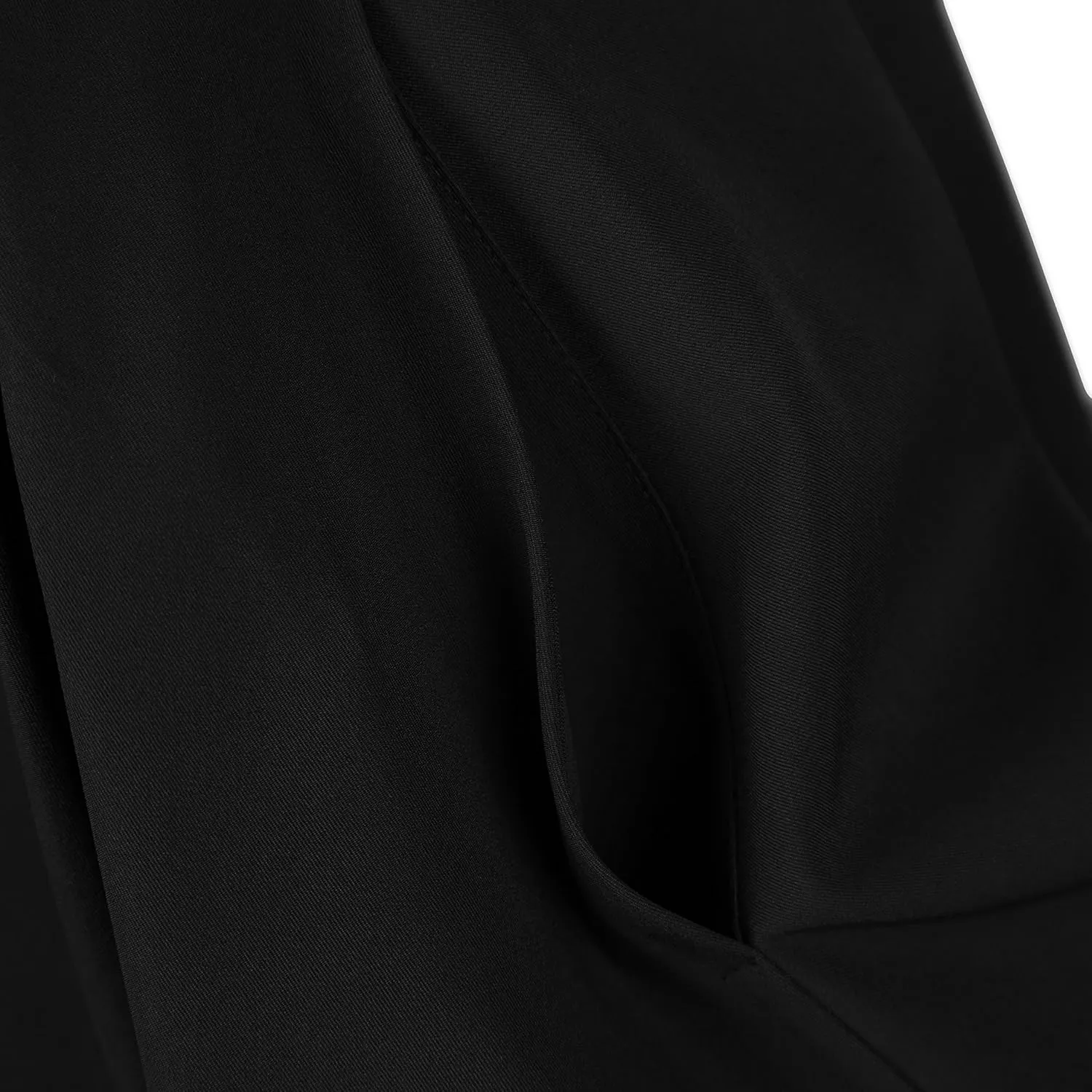 Urban CoCo Women's Knee Length Casual Work 2024 Fall Elastic Waist A Line Midi Skirt with Pocket