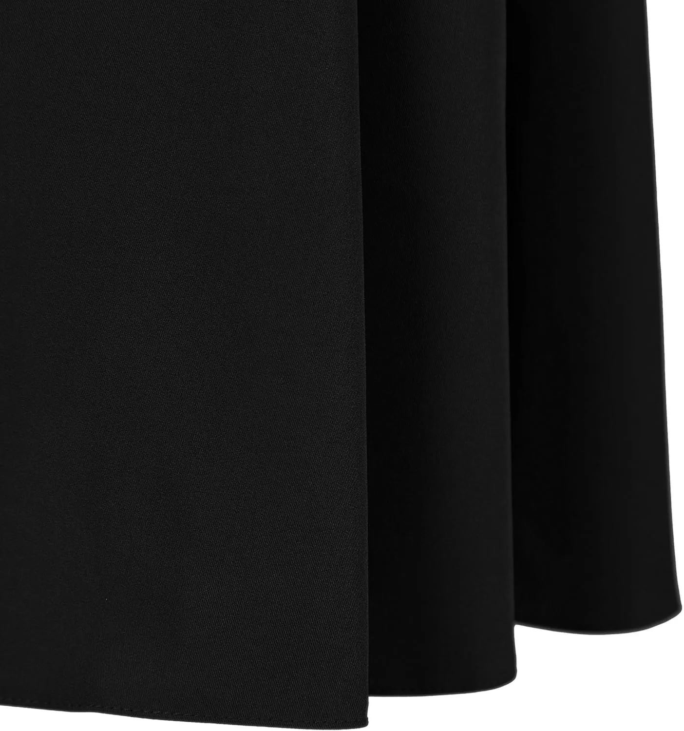Urban CoCo Women's Knee Length Casual Work 2024 Fall Elastic Waist A Line Midi Skirt with Pocket