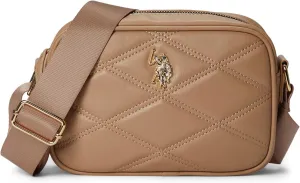 U.S. POLO ASSN. Quilted DHM Crossbody, Sand