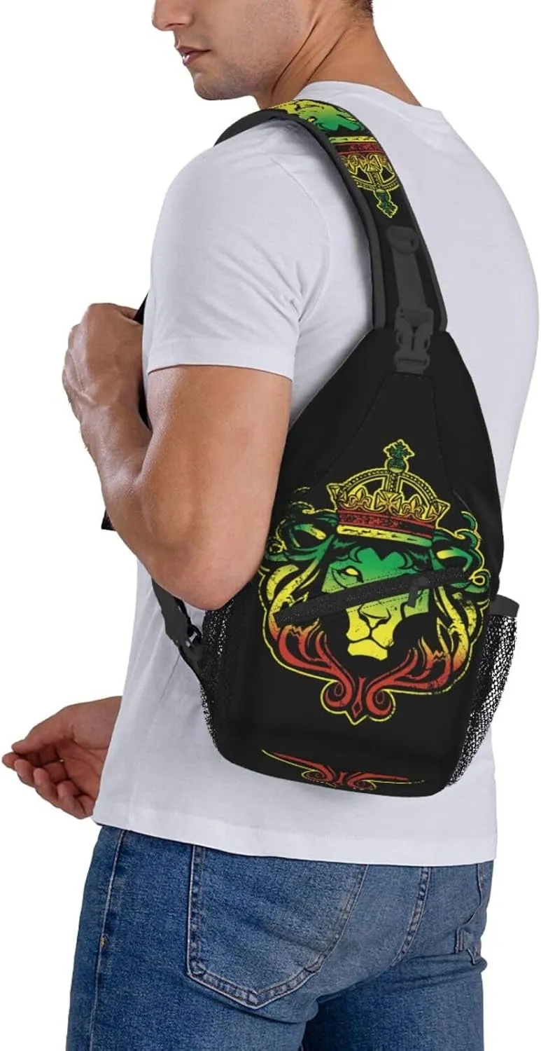 Us Virgin Islands Flag Sling Bag Adjustable Chest Bags Casual Crossbody Bag Travel Shoulder Backpack