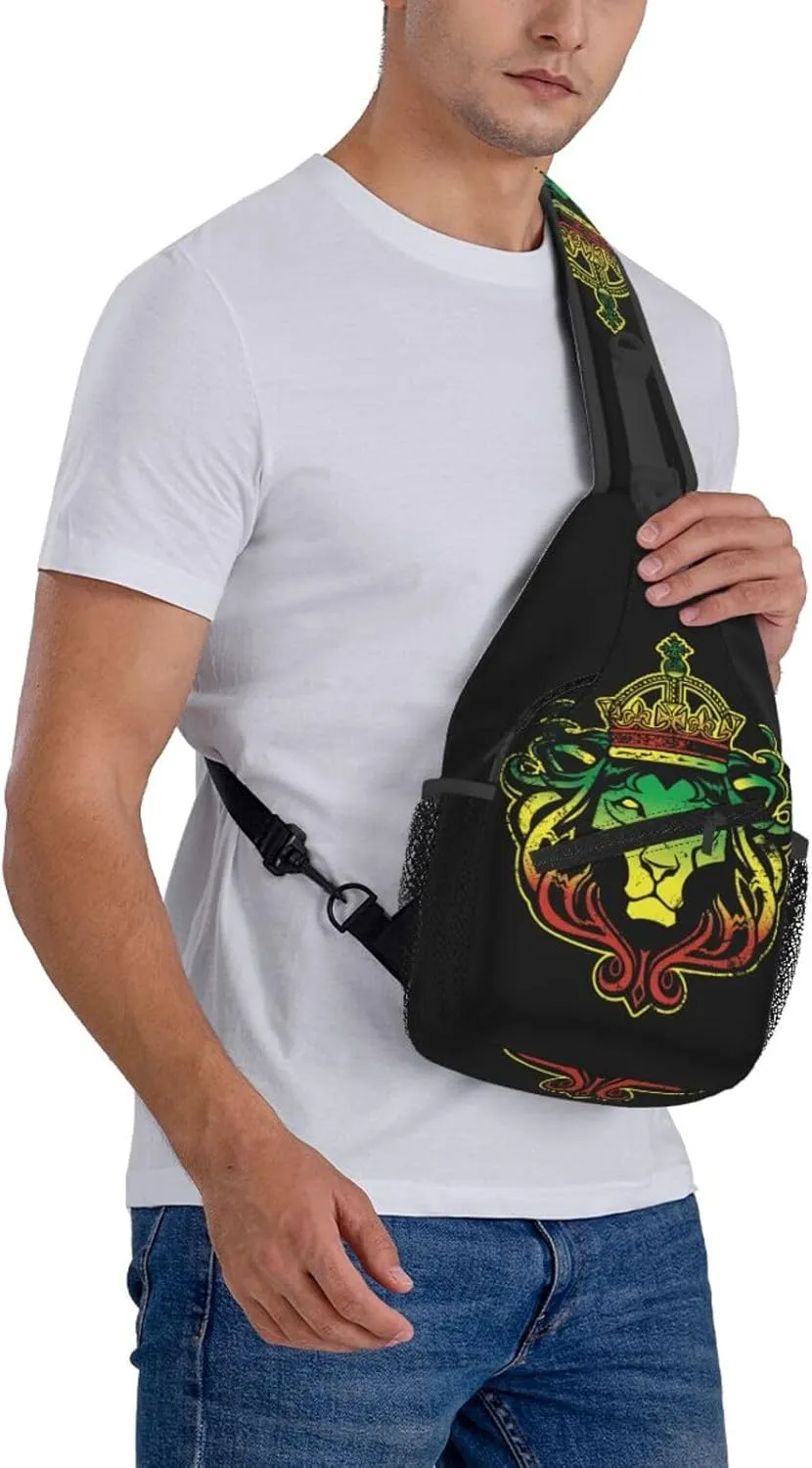 Us Virgin Islands Flag Sling Bag Adjustable Chest Bags Casual Crossbody Bag Travel Shoulder Backpack