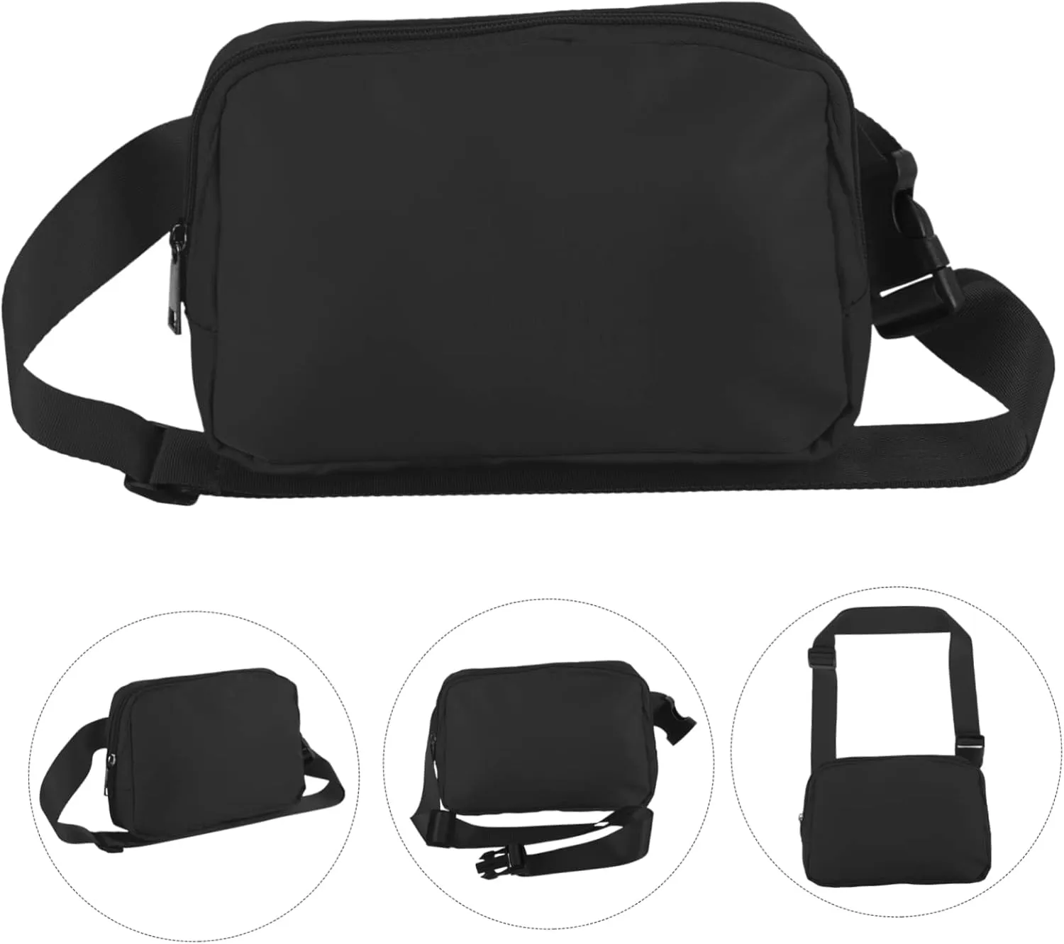 VANZACK Pcs Pack Travel Fanny Pack Women's Bum Bag Strap Compact Waist Belt Bag for Cycling