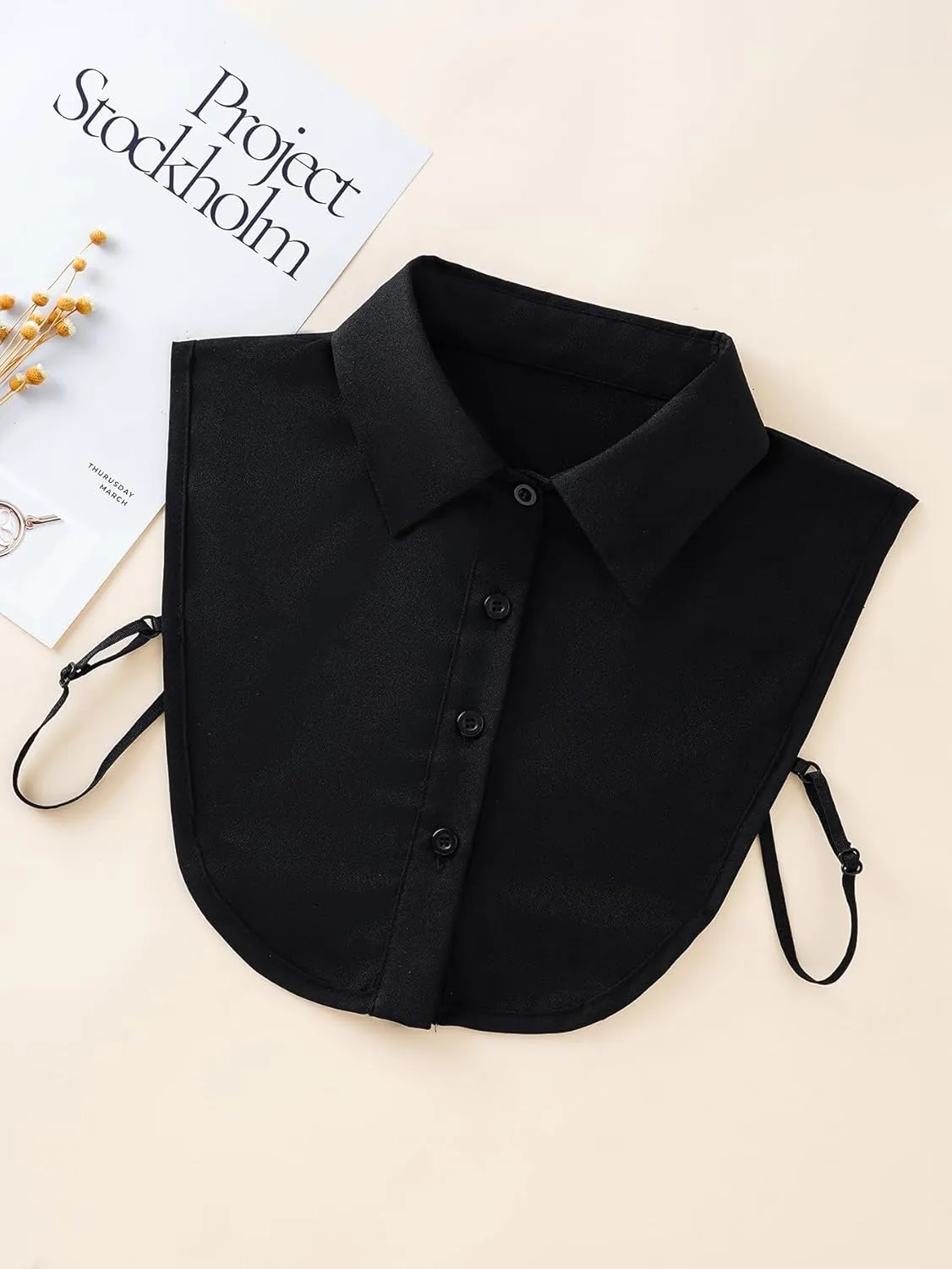 Verdusa Women's Fake Collar Detachable Dickey Collar Half Shirts Blouse