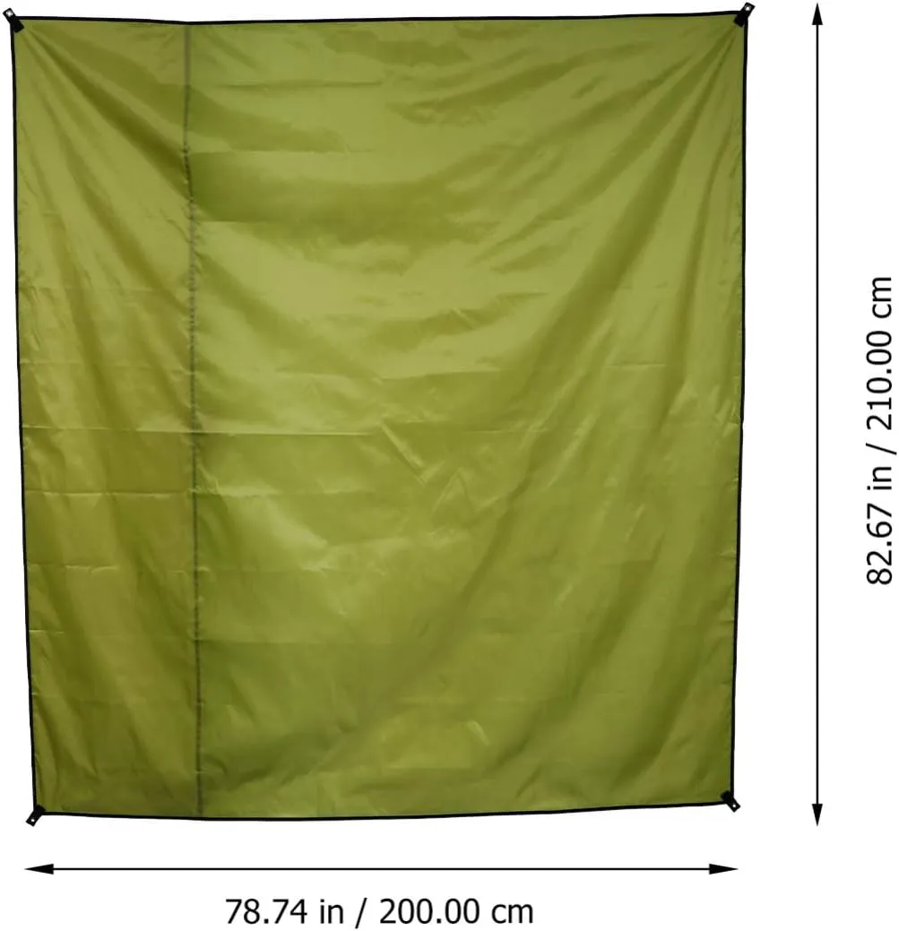 VICASKY 1Pc Sand Free Beach Mat Oxford Cloth Blanket Camping Beach Lawns Hiking Outdoor Moisture- Proof Pad Water- Proof Rug (Green, 210x150cm)