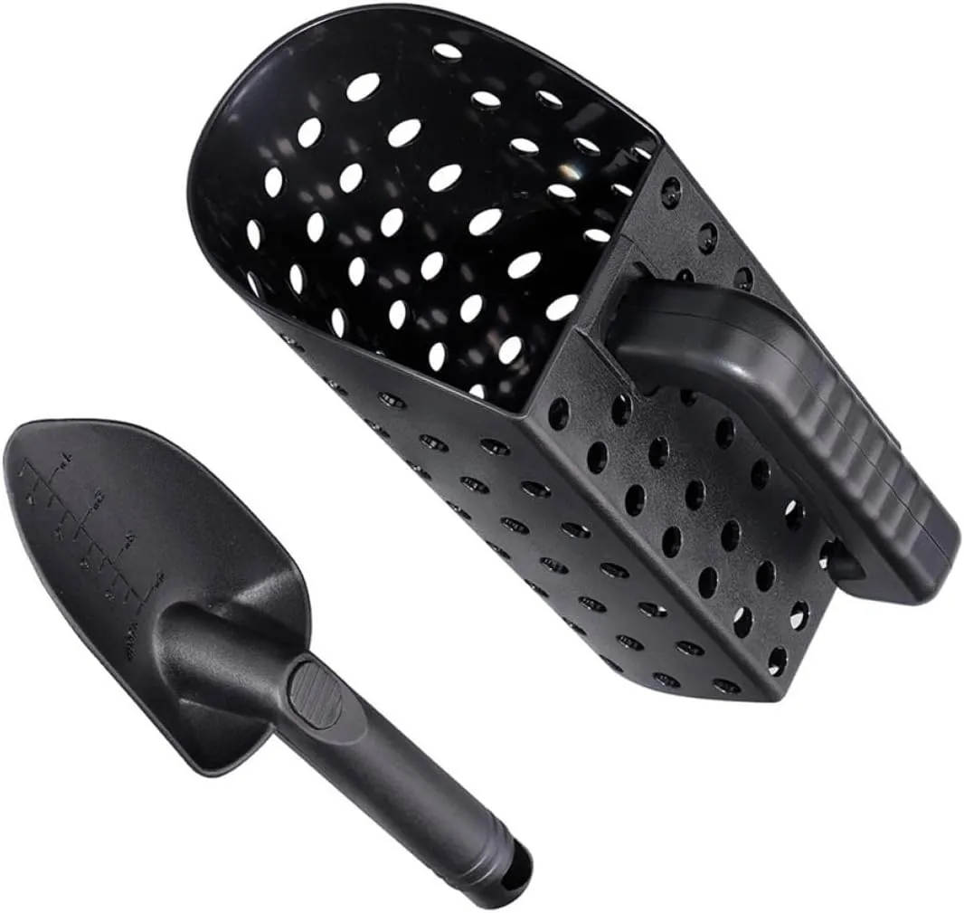 VICASKY 1set Treasures Digging Shovel Kit Lightweight Portable Sand Scoop Tool for Beach Treasure Hunting Non- Handle Easy to Use Material for -Term Use