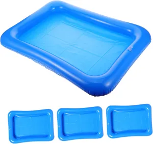 VICASKY 4pcs Spacious Holder Tray for Drinks Ocean Balls for Beach Parties and Outdoor Fun for Group Play