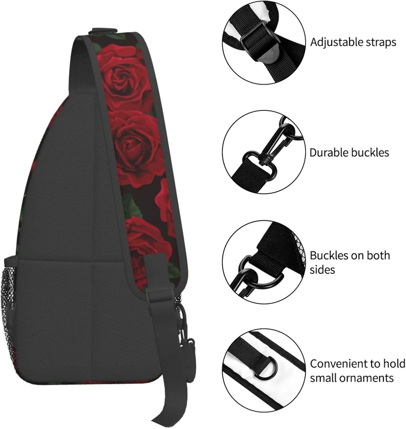 Vintage Elephant Sling Backpack Unisex Crossbody Chest Bag Shoulder Chest Bag For Women Men Hiking Travel