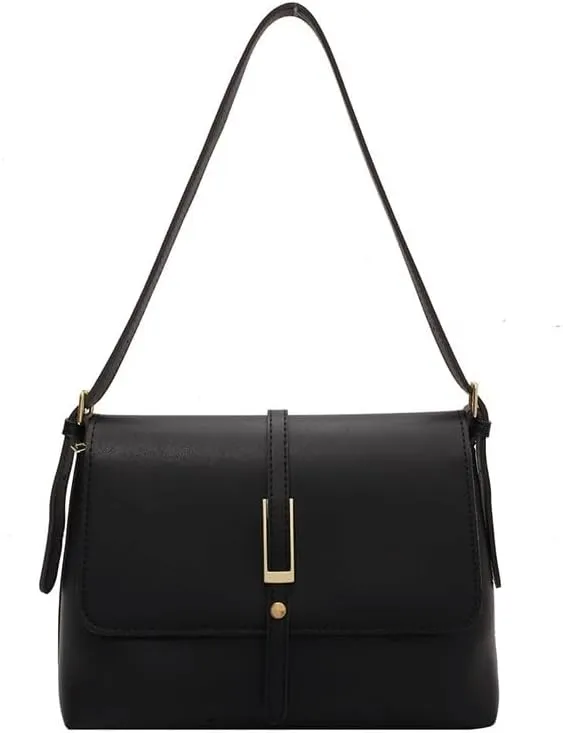Vintage-Inspired Women's Fashion Large Shoulder Bag with Sleek Design, Ample Storage, Comfortable Adjustable Strap,