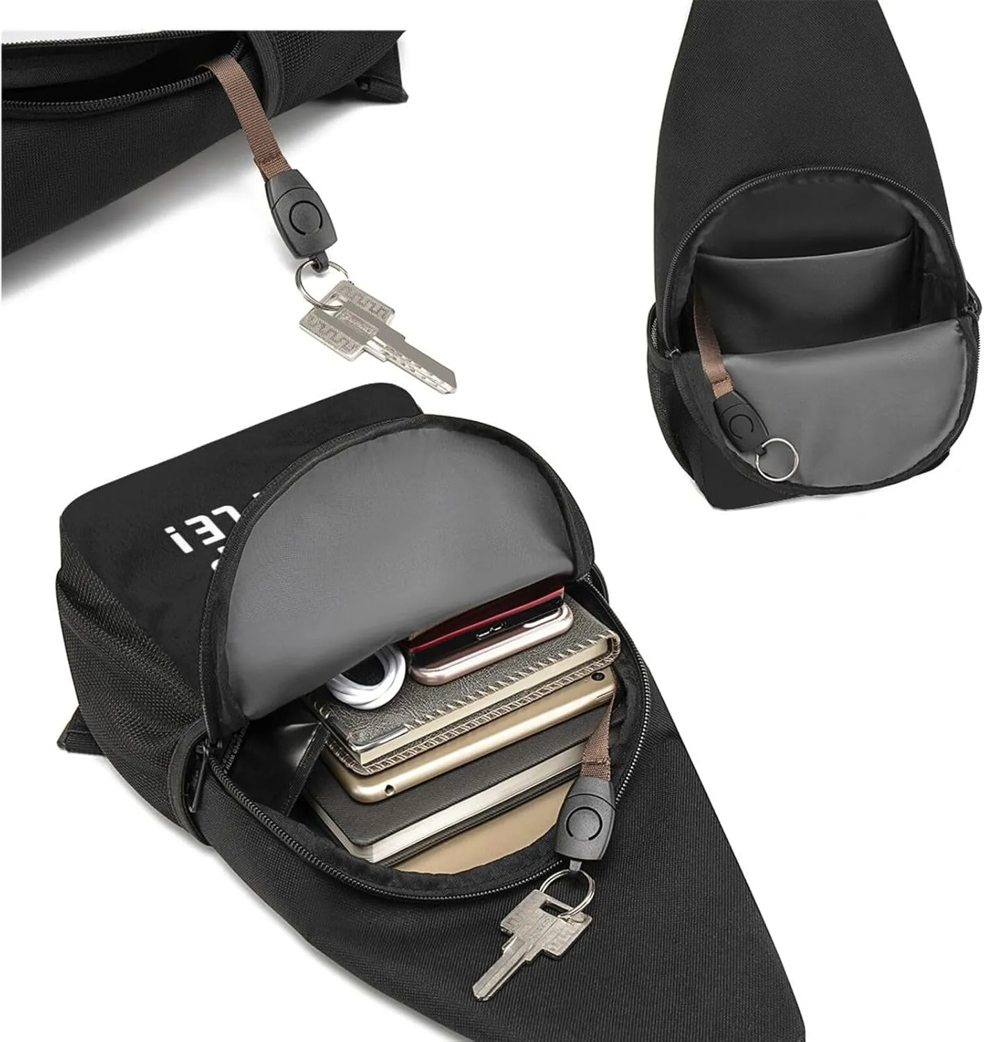Wake Up Sheeple Unisex Chest Bag Lightweight Crossbody Shoulder Bag Travel Pocket