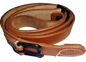 warreplica Austrian Austria Hungarian Steyr-Mannlicher m95 m-95 m1895 / Czech VZ24 VZ23 VZ-24 VZ-23 98 Mauser Leather Sling/Carbine Sling - Reproduction