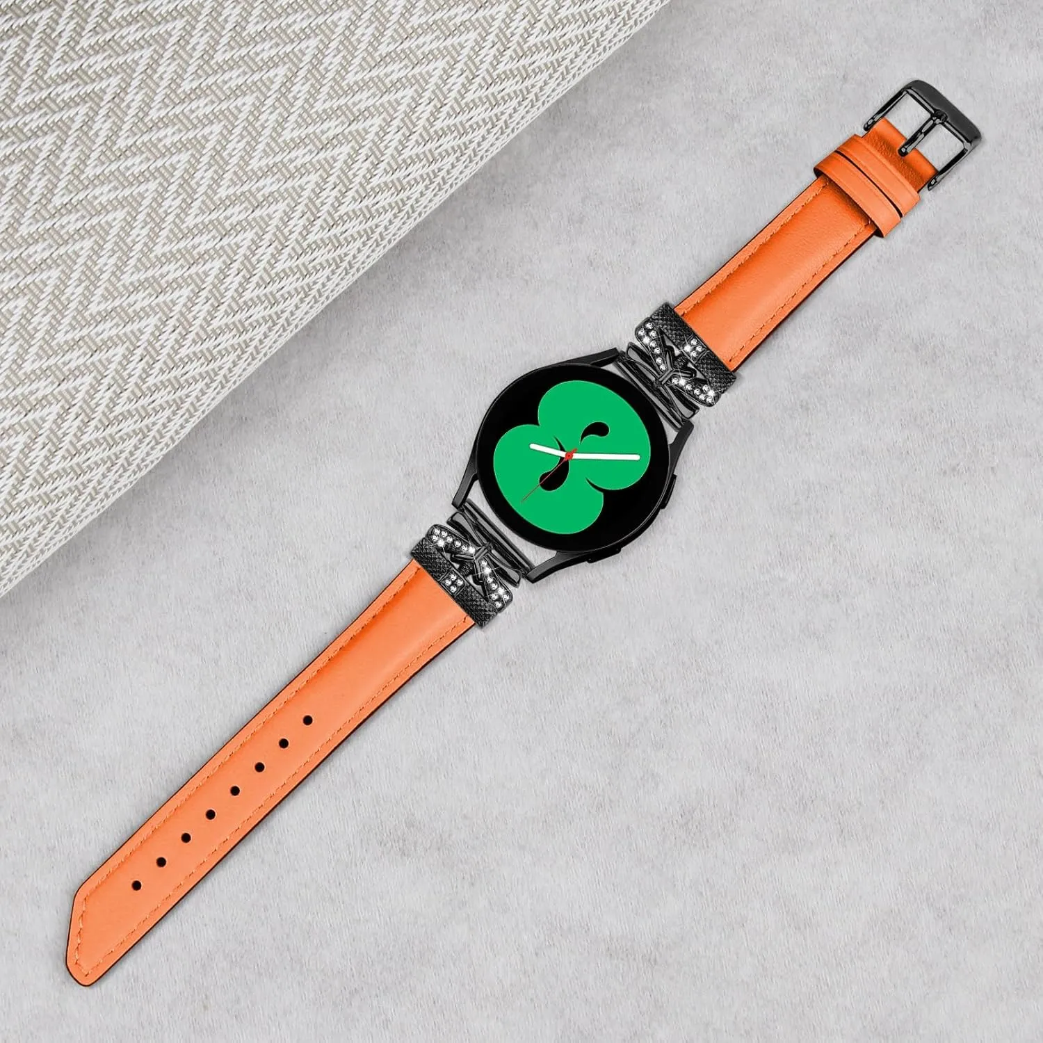 Watch Replacement Strap Compatible With Galaxy Watch 3 41mm Bracelets,Adjustable Genuine Leather Wrist Strap with Metal Buckle for Galaxy Watch 42mm/Active/Active2/Gear S2