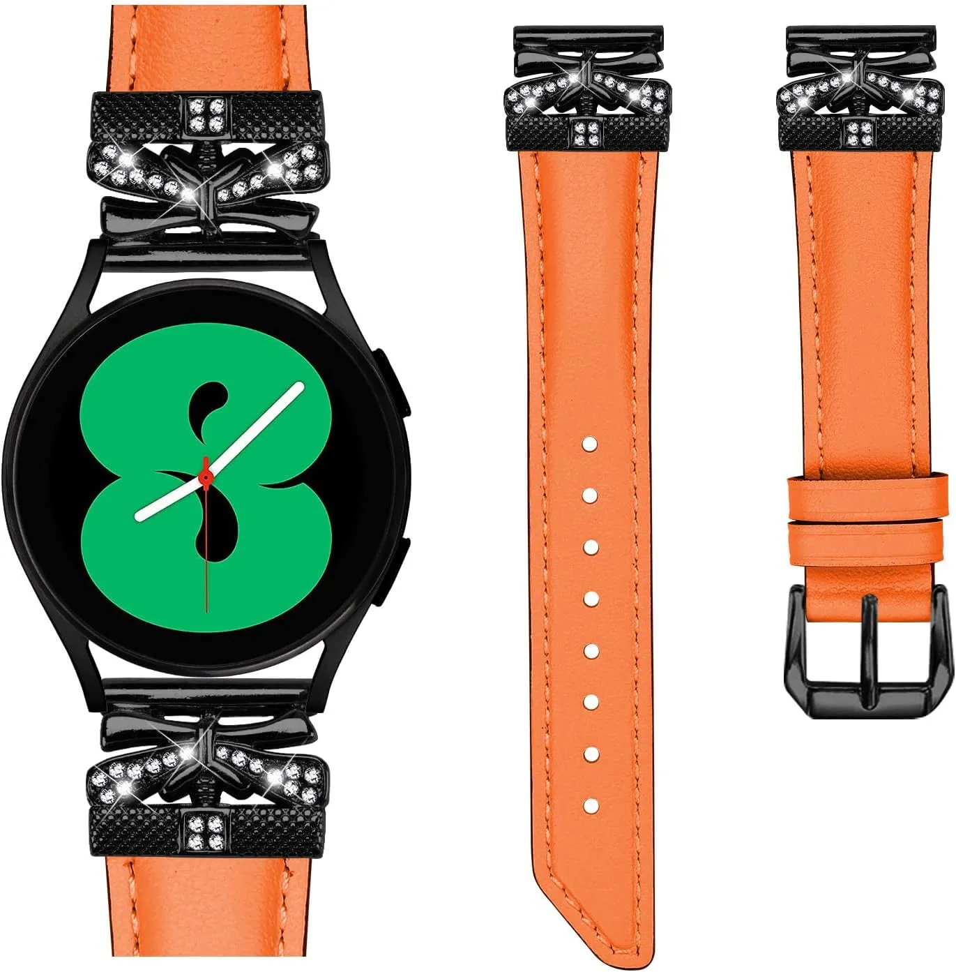 Watch Replacement Strap Compatible With Galaxy Watch 3 41mm Bracelets,Adjustable Genuine Leather Wrist Strap with Metal Buckle for Galaxy Watch 42mm/Active/Active2/Gear S2