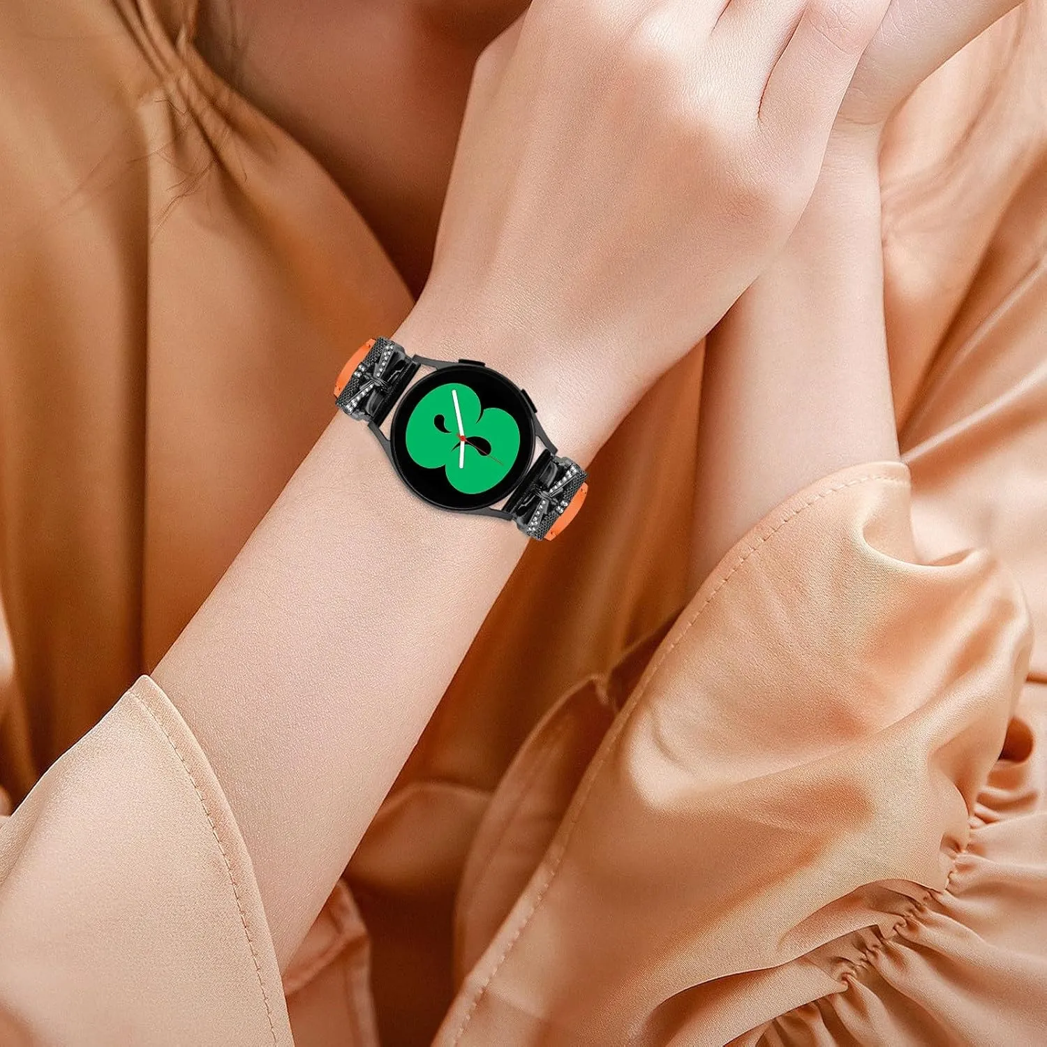 Watch Replacement Strap Compatible With Galaxy Watch 3 41mm Bracelets,Adjustable Genuine Leather Wrist Strap with Metal Buckle for Galaxy Watch 42mm/Active/Active2/Gear S2