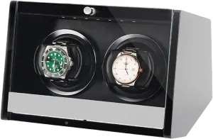 Watch Stand Watch Winders for Automatic Watches - Automatic Watch Winder Dual-Power Mechanical Watches Shaker Rotating Motor Box with Access Control Watch Winding Device with LED A