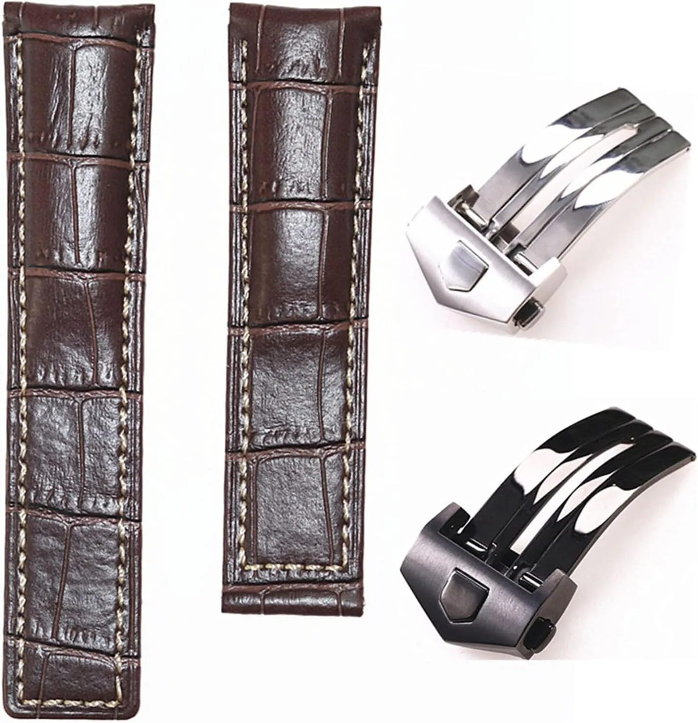 Watch Strap Rubber Strap Silicone Strap Universal Strap Buckle Strap Cowhide Strap Nylon Leather Silicone Strap Folding Buckle Strap Watch Strap Strap
