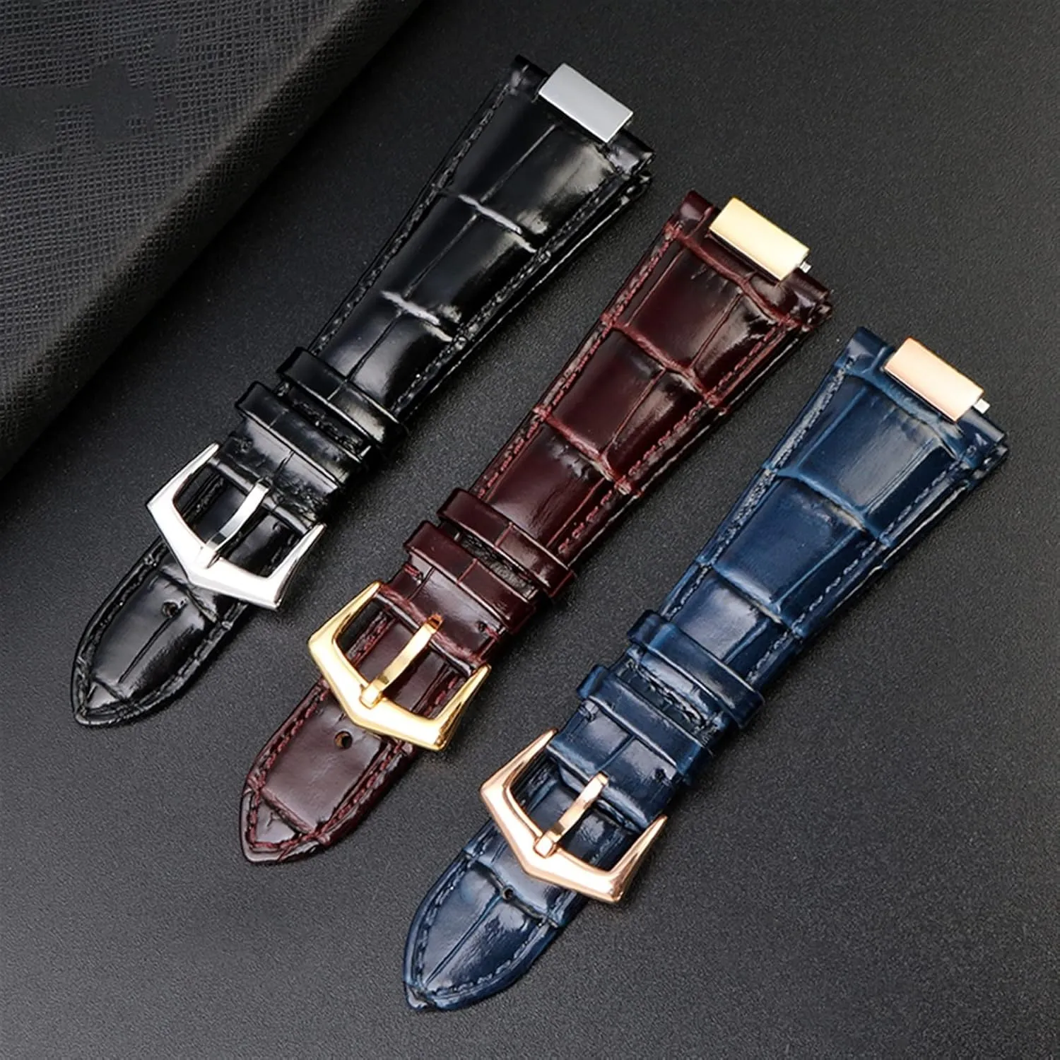 Watch Strap Rubber Strap Silicone Strap Universal Strap Buckle Strap Cowhide Strap Nylon Leather Silicone Strap Folding Buckle Strap Watch Strap Strap
