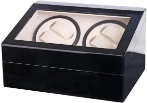 Watch Winder for 10 Automatic Watches Wood Shell Piano Paint Exterior and Extremely Silent Motor Flexible