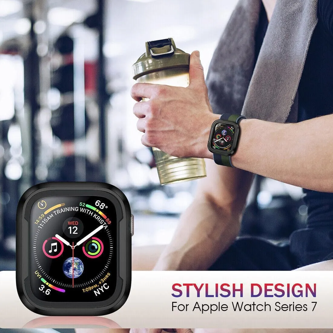 WatchCase for Apple Watch Ultra Cover 49mm 40mm 41mm 44mm 45mm 42mm 38mm Anti-fall Shell iWatch Series 9 8 7 6 5 4 SE 3 2 Watch Case