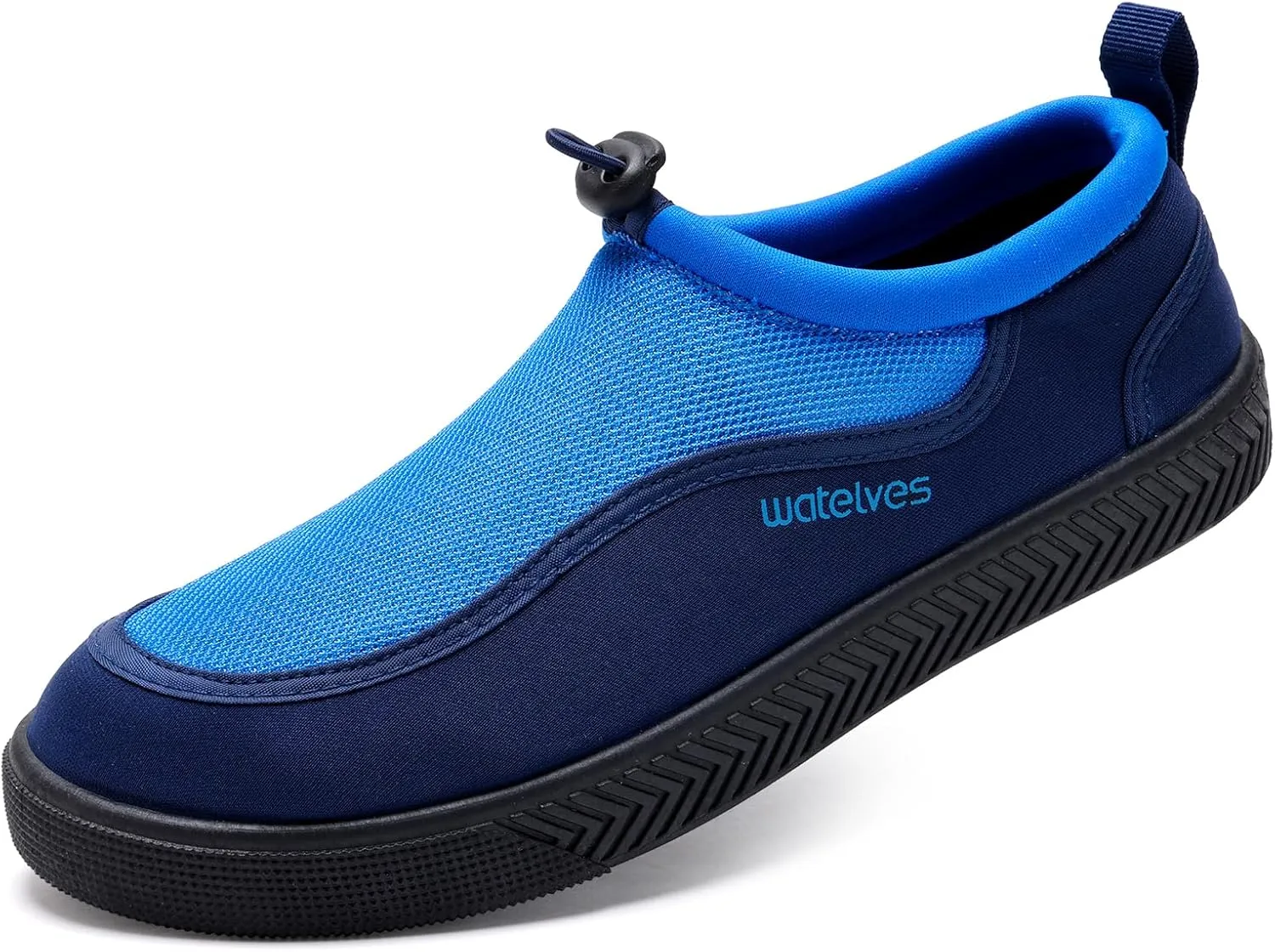 WateLves Water Shoes for Women and Men - Quick-Dry Multi-Purpose Casual Water Sneakers Slip-On with Drainage Holes - Lightweight, Breathable Aqua Shoes for Swim Beach Walking (Blue, 43)