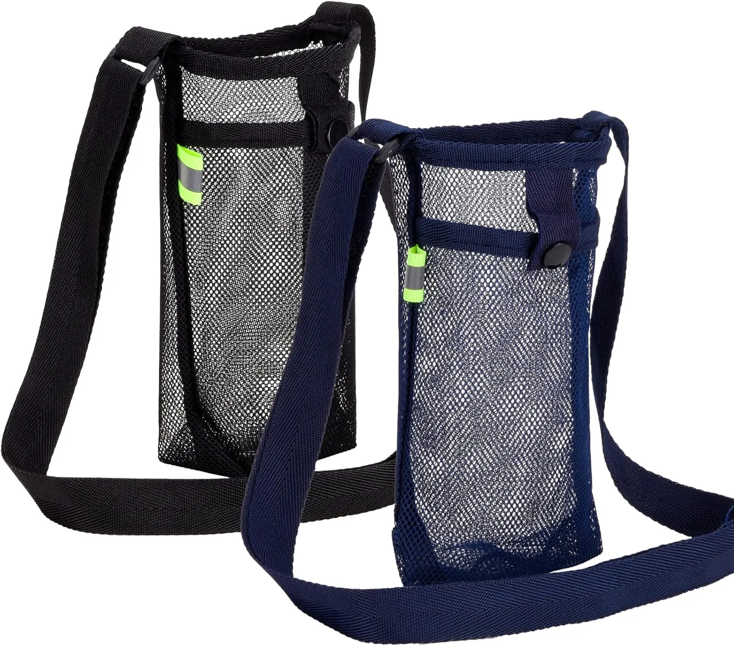 Water Bottle Holder Carrier with Adjustable Shoulder Strap - Beach & Sports Bottle Bag for Hiking, Gym, Camping, Walking, Travel