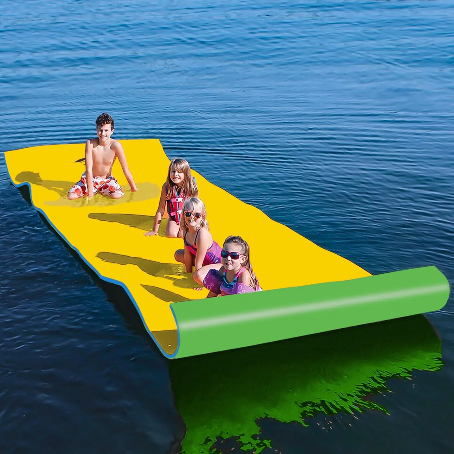 Water Floating Mat 12x 6in Tear Resistant XPE Foam Lake Floats Floating Foam for Water Recreation Pool Lake Beach Ocean