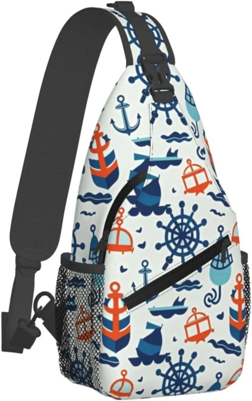 Watercolor Giraffe Texture Crossbody Bags Cross Chest Bag Adjustable Sling Backpack for Women Men