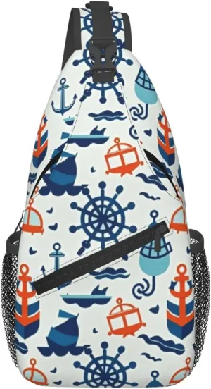 Watercolor Giraffe Texture Crossbody Bags Cross Chest Bag Adjustable Sling Backpack for Women Men