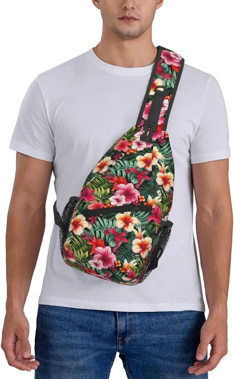 Watermelon Watermelon Skin Crossbody Bag Adjustable Sling Bag Casual Chest Bags Travel Shoulder Backpack
