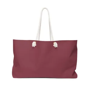Weekender Tote Bag - Maroon Red by inQue.Style