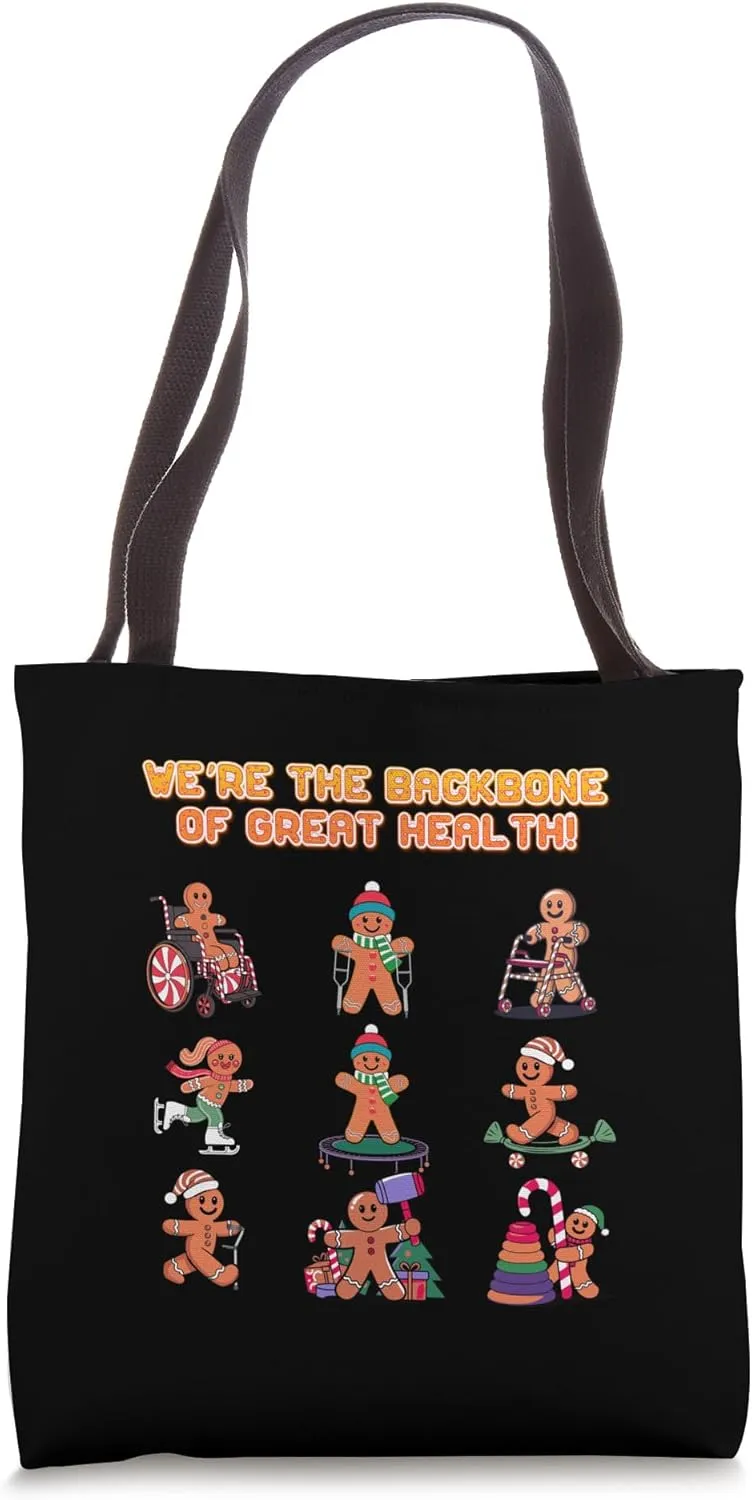 Were the Backbone of Great Health Funny Chiropractor Humor Tote Bag