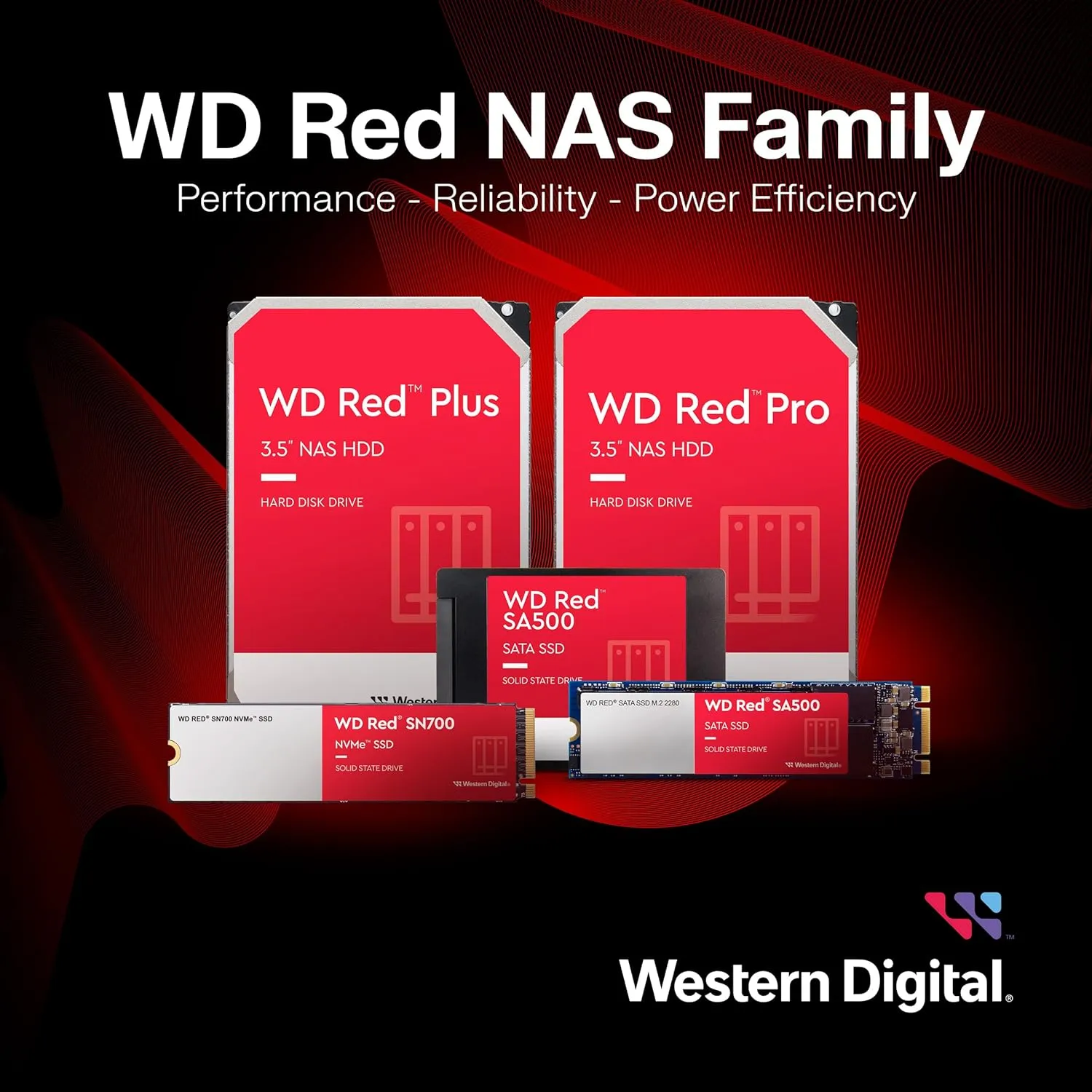 Western Digital 14TB WD Red Plus NAS Internal Hard Drive HDD - 7200 RPM, SATA 6 GB/s, CMR, 512 MB Cache, 3.5" - WD140EFGX