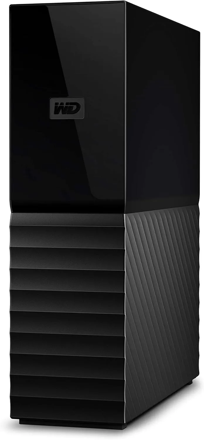 Western Digital 6TB My Book Desktop External Hard Drive, USB 3.0, External HDD with Password Protection and Auto Backup Software - WDBBGB0060HBK-NESN