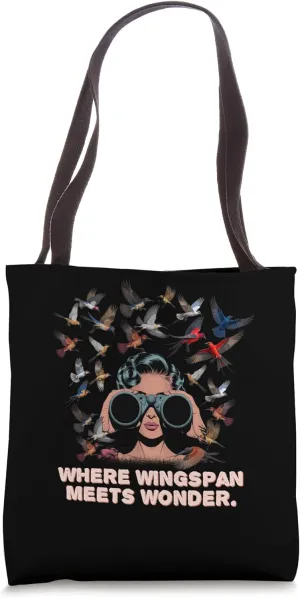 Where Wingspan Meets Wonder Funny Humor Tote Bag