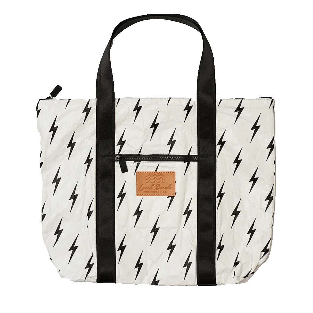 White Lightning Splash Proof Tote