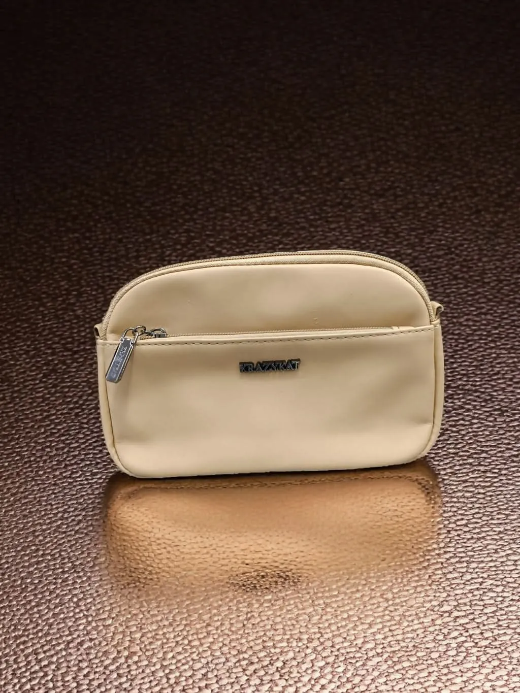 White women's sling bag for parties / travel