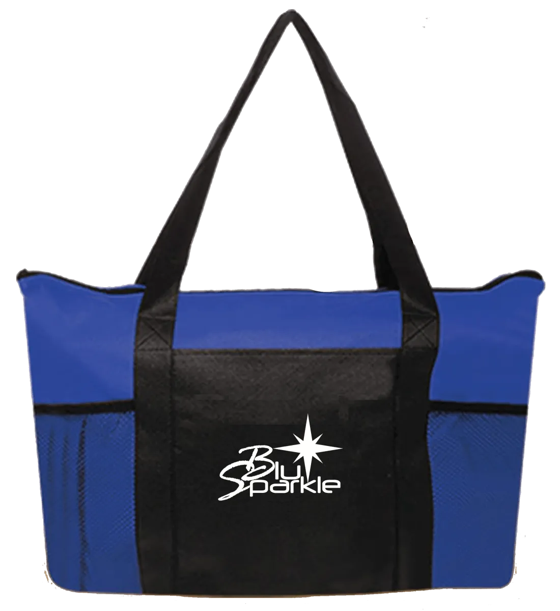 Wide Zippered Tote Bag