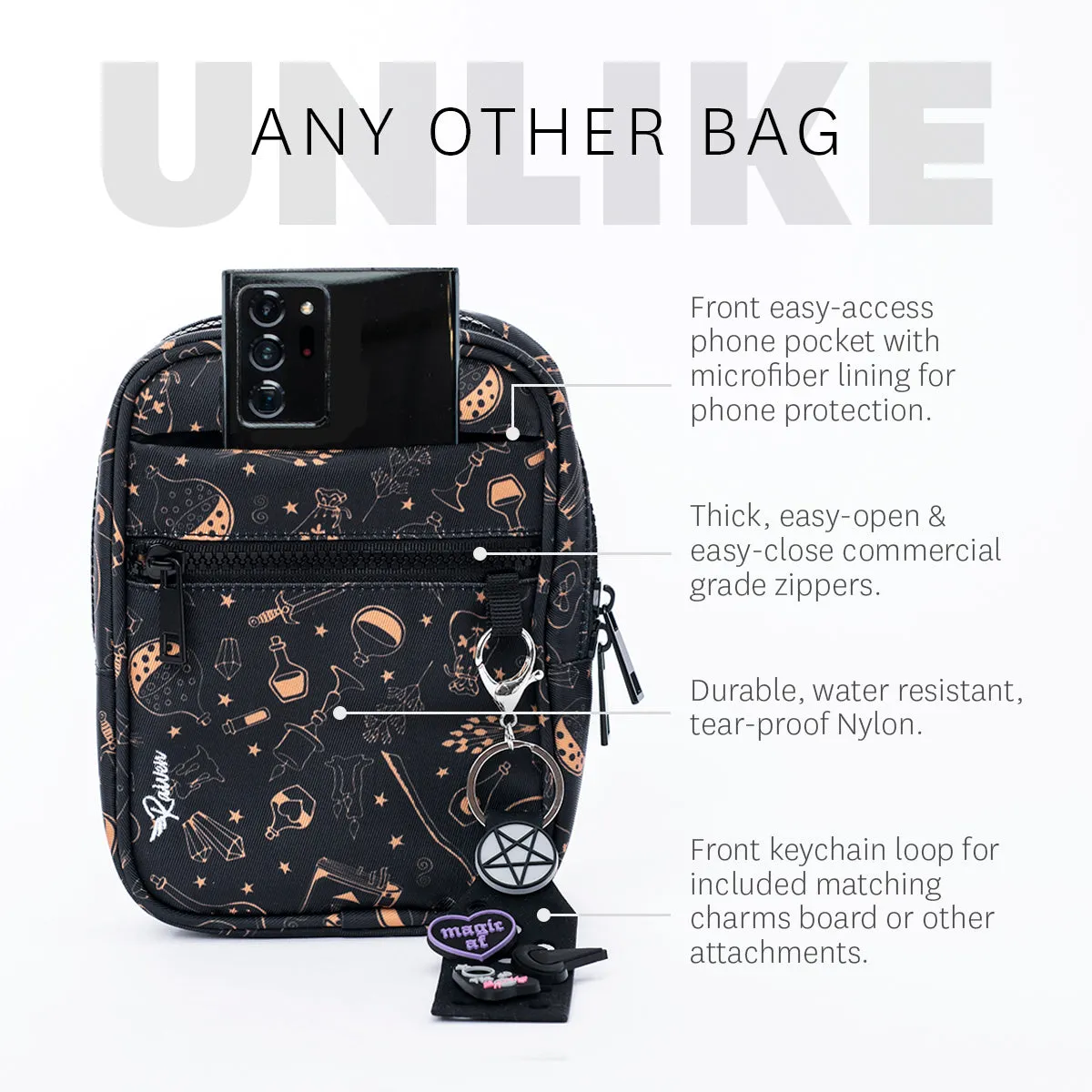 Witchy Vibes Crossbody Bag With Tumbler Belt