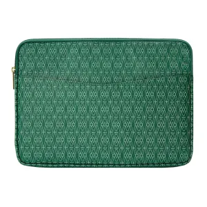 Wolf Signature Vegan Collection Green Laptop Zip Case