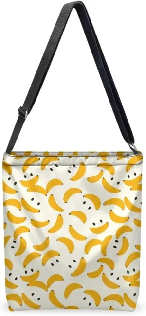 Women Canvas Shoulder Bag Large Messenger Crossbody Bags with Inner Zip Pocket Satchel Waterproof Purse Shopping