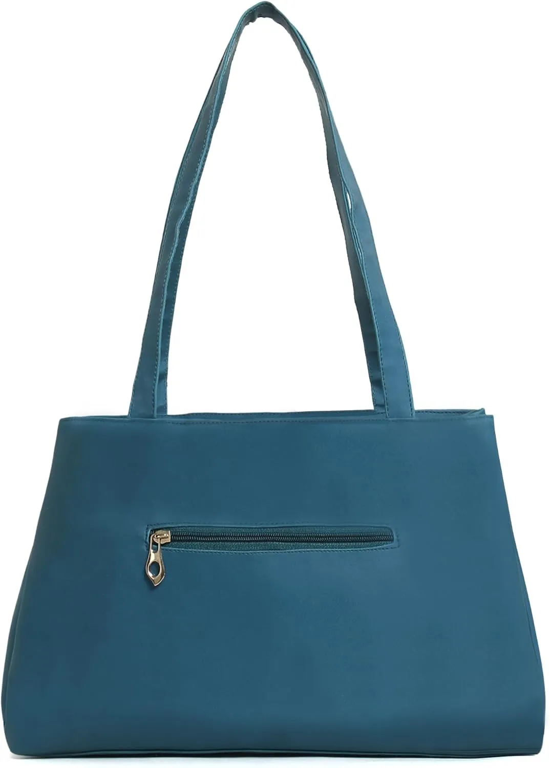 Women Leather Tote Bag, Classic Unlined Design, Interior and Exterior Pockets, Stylish, Lightweight for casual