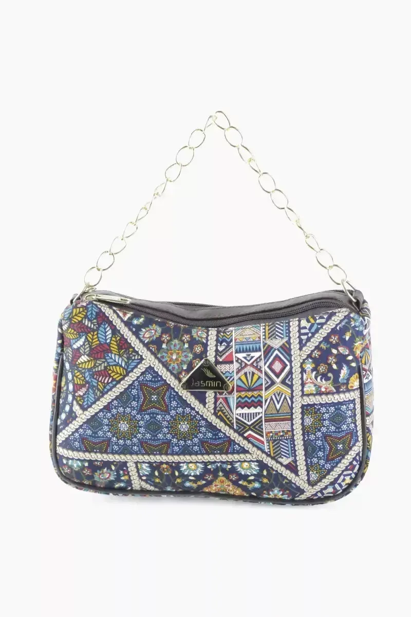 Women's Multi Printed Sling Bag - Green