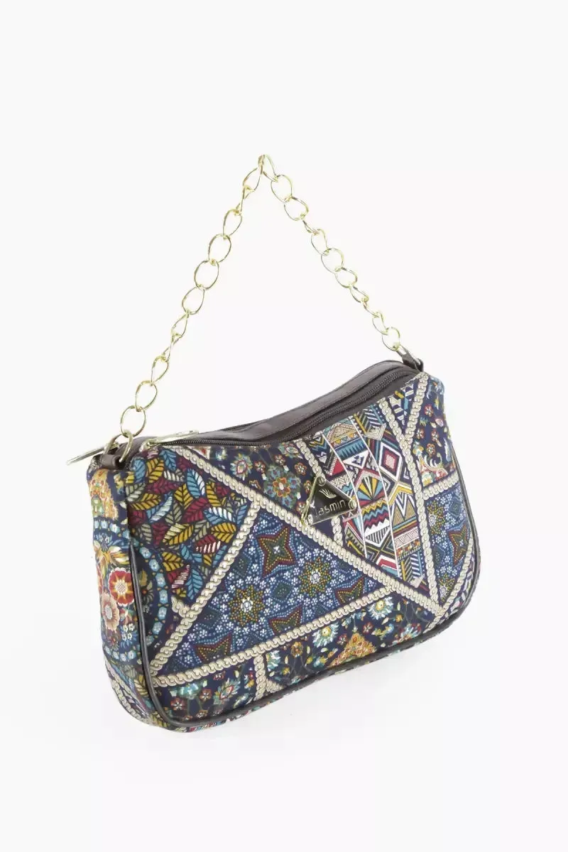 Women's Multi Printed Sling Bag - Green