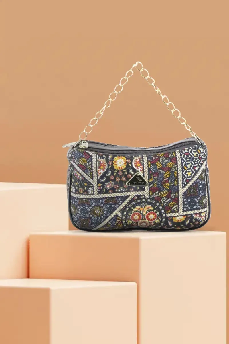 Women's Multi Printed Sling Bag - Green