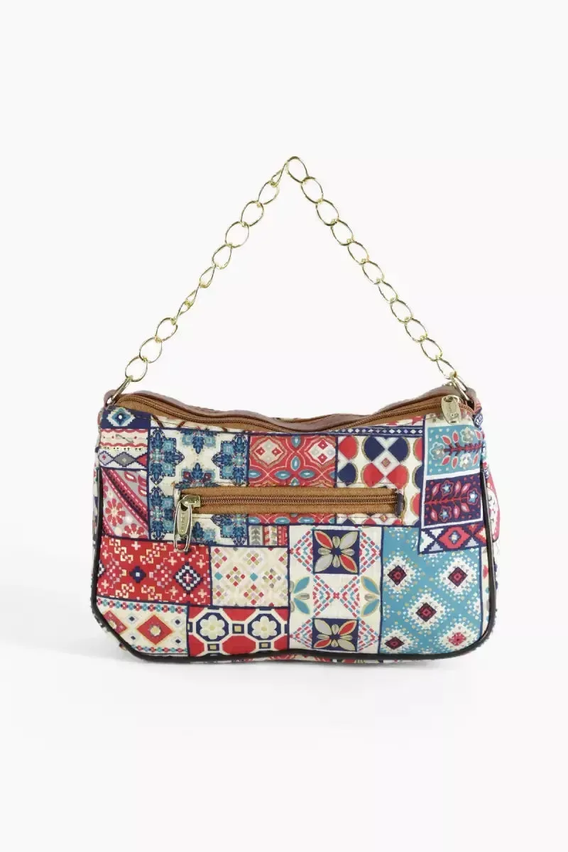 Women's Multi Printed Sling Bag - Sandal