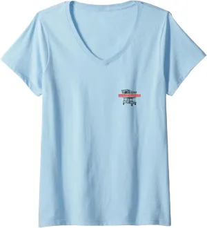 Womens Trailer Park Boys Front & Back Bubbles Shopping Carts V-Neck T-Shirt