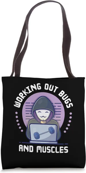 Working Out Software Coding Developer Coder Fitness Gym Geek Tote Bag