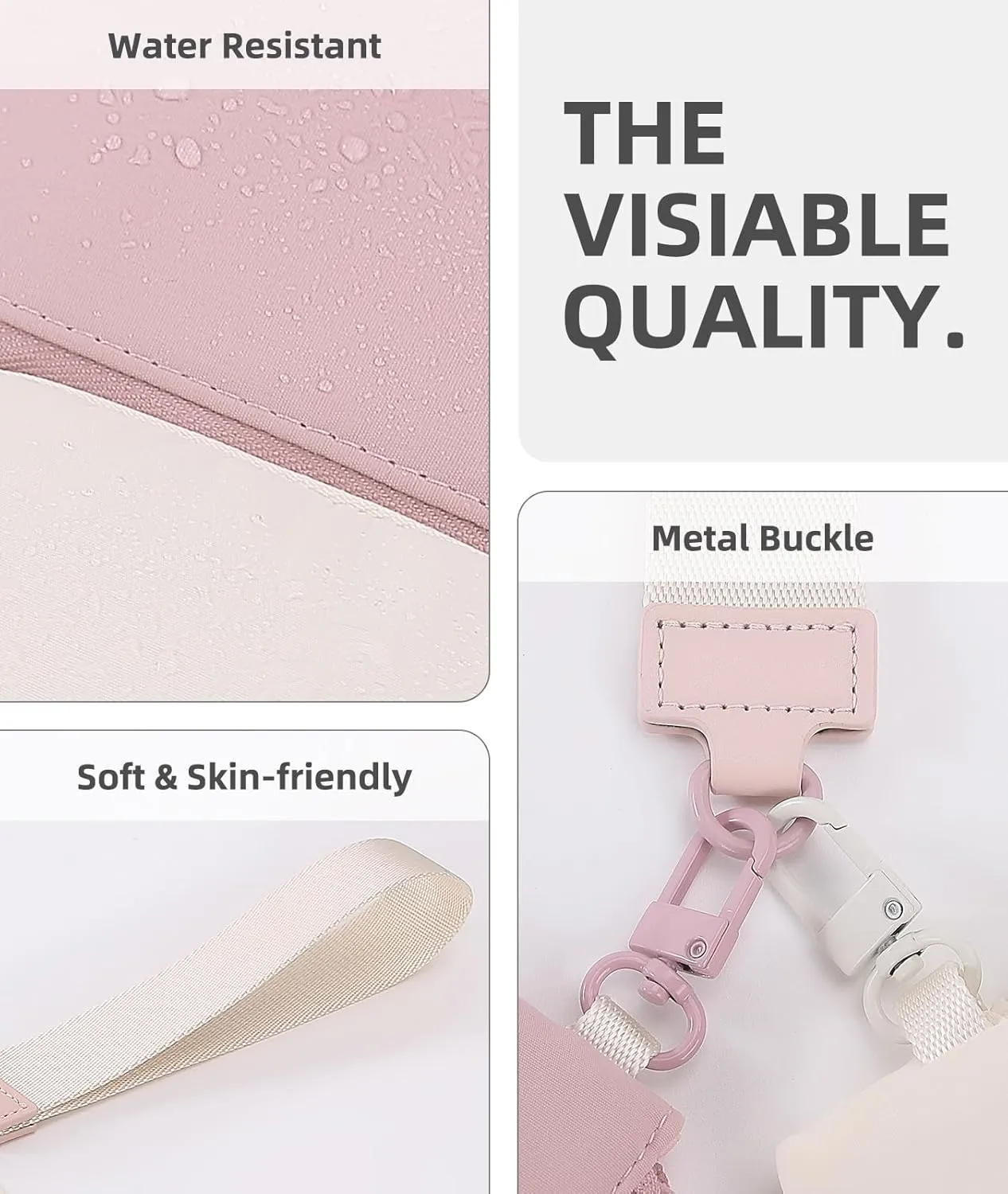 Wristlet Wallets for Women Key Chain Dual Pouch Purse Small Mini Coin Zip Around Bag Keychain Strap Card Holder