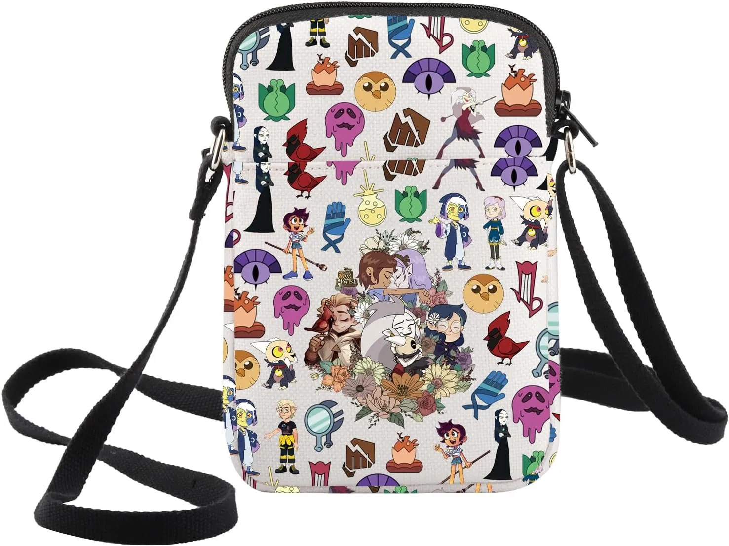 WZMPA Hooty & Owlbert Crossbody Bag King of Demons Fans Gift Luz & Amity & Hunter & Eda & Raine Character Shoulder Bag